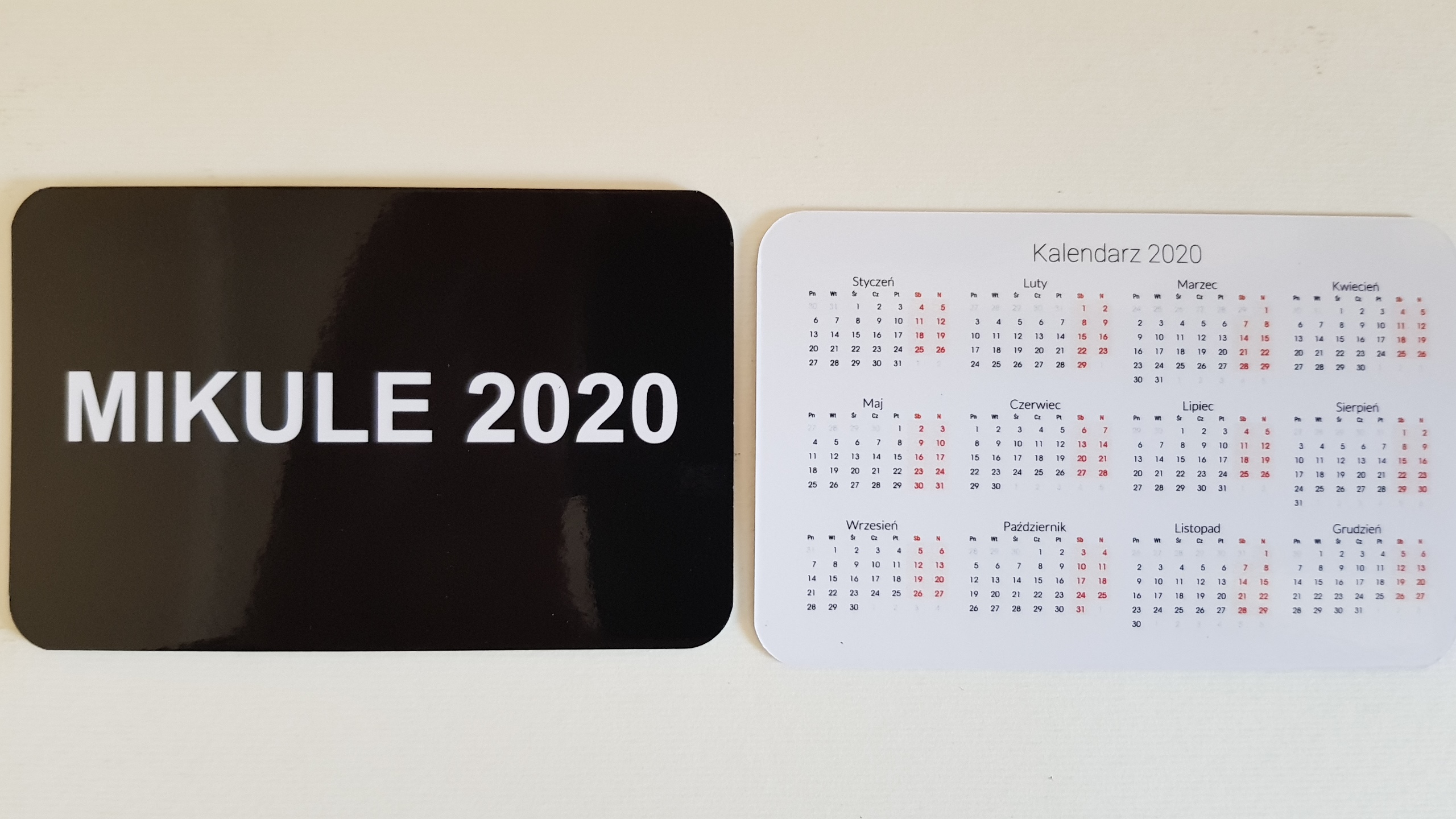Kalendarze listkowe 2020